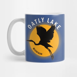 Oatly Lake in Michigan Heron Sunrise Mug